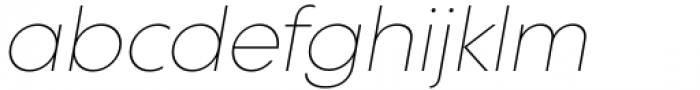 Supera Gothic Ultra Light Italic Font LOWERCASE