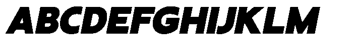 Superantia Black Italic Font UPPERCASE