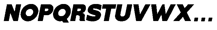 Superantia Black Italic Font UPPERCASE