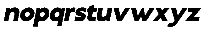Superantia Heavy Italic Font LOWERCASE