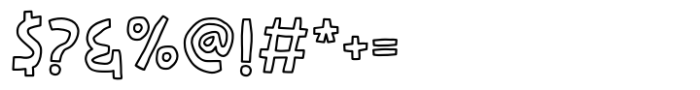 Superbusy Activity Outline Font OTHER CHARS