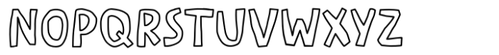 Superbusy Activity Outline Font UPPERCASE