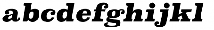Superclarendon Black Italic Font LOWERCASE