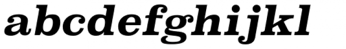 Superclarendon Bold Italic Font LOWERCASE