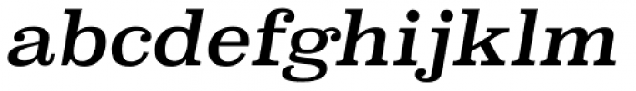 Superclarendon Italic Font LOWERCASE
