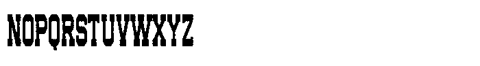 Superior Actioned Distort Font LOWERCASE