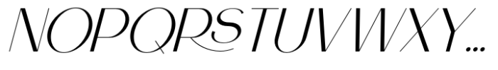 Superme Regular Serif Italic Font UPPERCASE