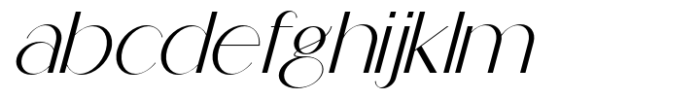 Superme Regular Serif Italic Font LOWERCASE