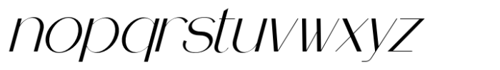 Superme Regular Serif Italic Font LOWERCASE