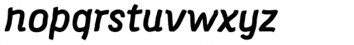 Supernett Bold Italic Font LOWERCASE