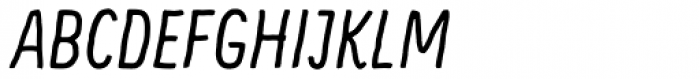 Supernett Condensed Regular Italic Font UPPERCASE