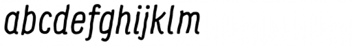 Supernett Condensed Regular Italic Font LOWERCASE