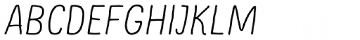 Supernett Light Italic Font UPPERCASE