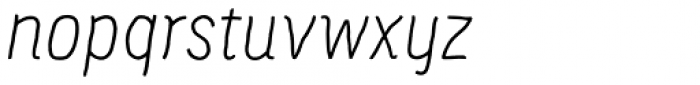 Supernett Light Italic Font LOWERCASE