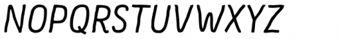 Supernett Regular Italic Font UPPERCASE