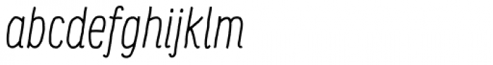 Supernett cn Light Italic Font LOWERCASE