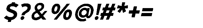 Supernus Bold Italic Font OTHER CHARS