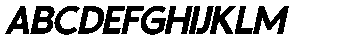 Supernus Bold Italic Font UPPERCASE