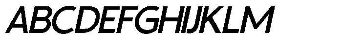 Supernus Italic Font UPPERCASE