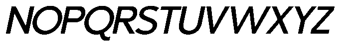 Supernus Italic Font UPPERCASE
