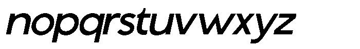 Supernus Italic Font LOWERCASE