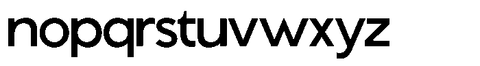Supernus Regular Font LOWERCASE