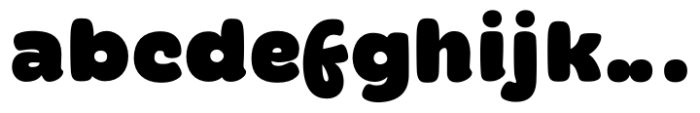 Superpop Black Font LOWERCASE