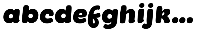 Superpop Bold Italic Font LOWERCASE