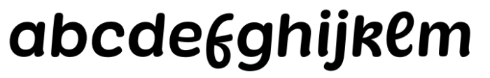 Superpop Italic Font LOWERCASE