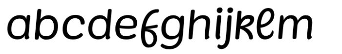 Superpop Light Italic Font LOWERCASE