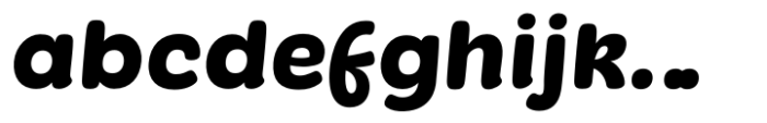 Superpop Medium Italic Font LOWERCASE