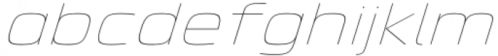 Superscience Hairline Expanded Italic Font LOWERCASE