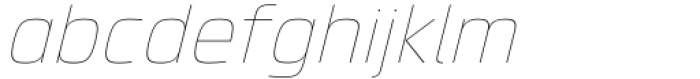 Superscience Hairline Italic Font LOWERCASE
