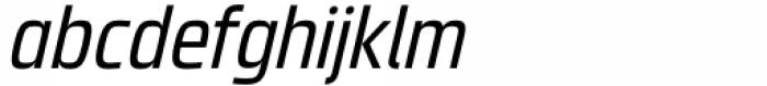 Superscience Regular Condensed Italic Font LOWERCASE