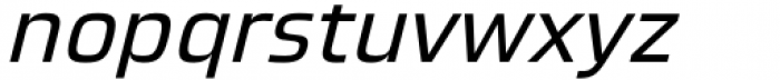 Superscience Regular Italic Font LOWERCASE