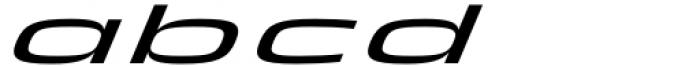 Superscience Regular Ultra Expanded Italic Font LOWERCASE