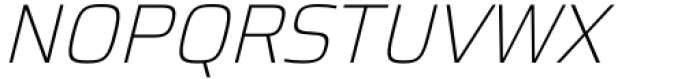 Superscience Thin Italic Font UPPERCASE