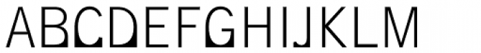 Supersquared Light Font LOWERCASE