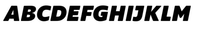 Supra-Black Rounded Italic Font UPPERCASE