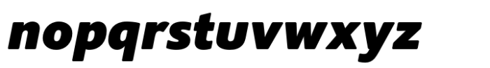 Supra-Black Rounded Italic Font LOWERCASE