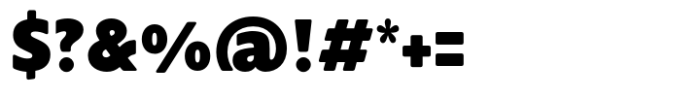 Supra-Black Rounded Font OTHER CHARS