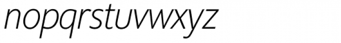 Supra Condensed ExtraLight Italic Font LOWERCASE