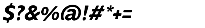 Supra-Demibold Rounded Italic Font OTHER CHARS
