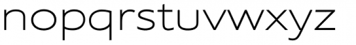 Supra Extended ExtraLight Font LOWERCASE