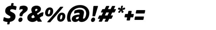 Supra-XBold Rounded Italic Font OTHER CHARS