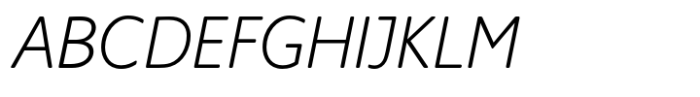 Supra-XLight Rounded Italic Font UPPERCASE