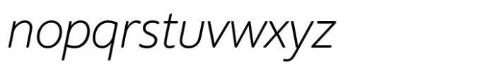 Supra-XLight Rounded Italic Font LOWERCASE