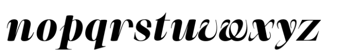 Suprala Bold Italic Font LOWERCASE