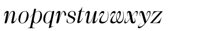 Suprala Light Italic Font LOWERCASE