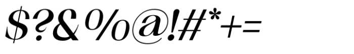 Suprala Regular Italic Font OTHER CHARS